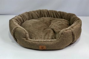 Лежанка "Монарх" 80х60х20 см коричневый